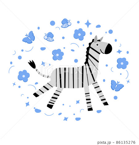 Nature Africa Animal Zebra Zoo Childish Safari 86135276