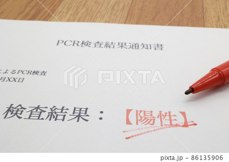 PCR検査結果通知書 86135906