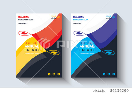 Modern Annual Report Catalog Cover Design Template Adept to any Project. 86136290
