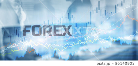 Forex exchange. Financial technology concept. Fintech. Online banking Forex exchange. Financial technology concept. Fintech. Online banking 86140905