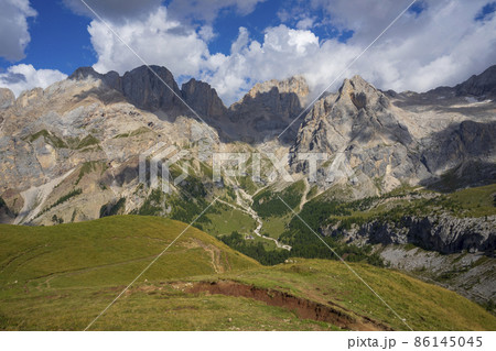 View of the Marmolada massif near Val Contrin. Dolomites. View of the Marmolada massif near Val Contrin. Dolomites. 86145045