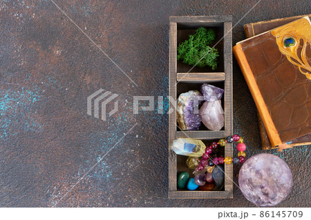 Healing crystals concept Healing crystals concept 86145709