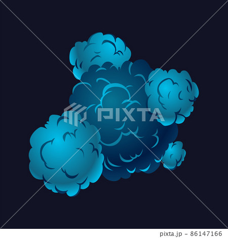 Cartoon explosion icon. Comic book element. Boom cloud and flame, smoke and explode. Boom effect vector element for game design 86147166