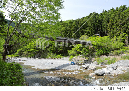 新緑の御岳渓谷　神路橋付近 86149962