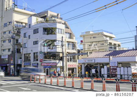 東急池上線 洗足池駅前 中原街道沿いの街並み 東京都大田区 東急池上線 洗足池駅前 中原街道沿いの街並み 東京都大田区 86150207