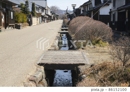 海野宿の町並み　日本の道100選　信州の観光地　北国街道「海野宿」 86152100