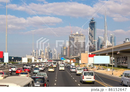 Modern highway in Dubai 86152647