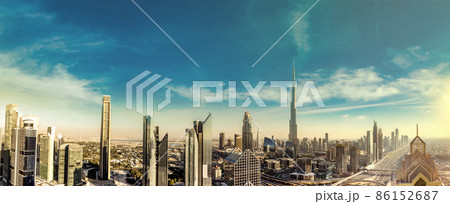 Aerial view of Dubai 86152687