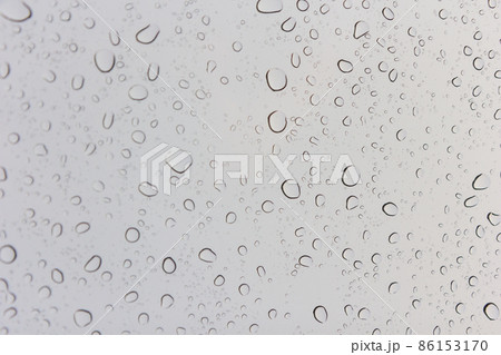 Water drops on glass Water drops on glass 86153170