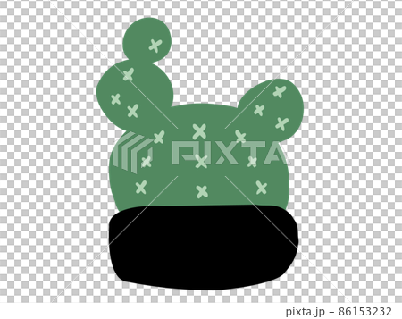 かわいいボタニカル観葉植物/手描きイラストK かわいいボタニカル観葉植物/手描きイラストK 86153232