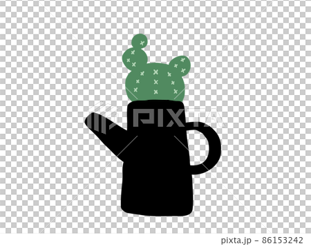 Cute botanical foliage plant / hand-drawn illustration K 86153242