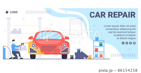 Car Painting Machine Cover Template Flat Illustration Editable of Square Background Suitable for Social media or Web Internet Ads Car Painting Machine Cover Template Flat Illustration Editable of Square Background Suitable for Social media or Web Internet Ads 86154238