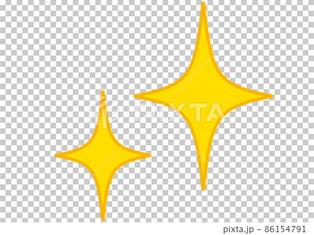 キラキラ, ピカピカ, 光, 輝く, 輝き, 星, マーク, 絵文字, 清潔, きれい, アイコン 86154791