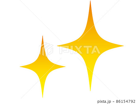 キラキラ, ピカピカ, 光, 輝く, 輝き, 星, マーク, 絵文字, 清潔, きれい, アイコン 86154792