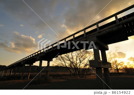 世界一長い木造歩道橋_蓬莱橋 世界一長い木造歩道橋_蓬莱橋 86154922
