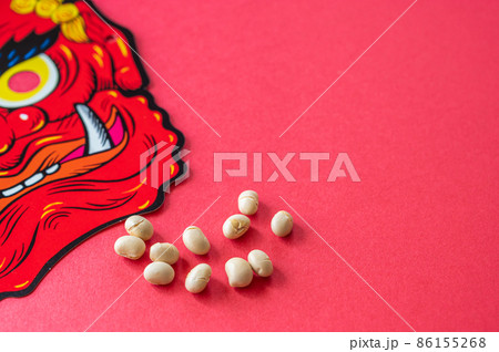 節分　豆まき 86155268