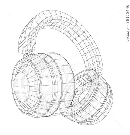 Headphones concept outline 86155446