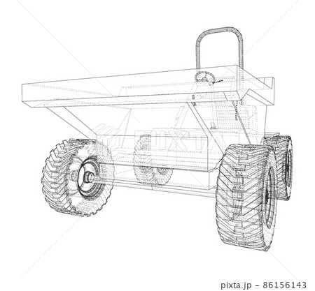 Dumper Truck. 3d illustration Dumper Truck. 3d illustration 86156143