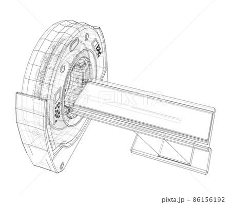 3d illustration of a MRI machine 86156192