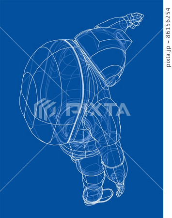 Astronaut concept. 3d illustration 86156254