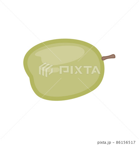 Pear. Vector illustration of a pear with a flat design Pear. Vector illustration of a pear with a flat design 86156517
