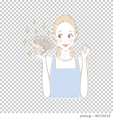 Housewife rejoices with a bill 86158518