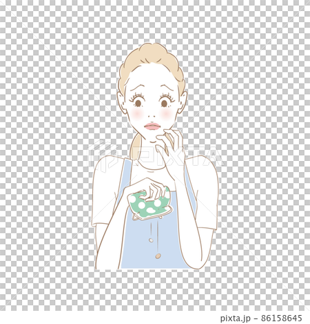 Housewife with an empty wallet 86158645