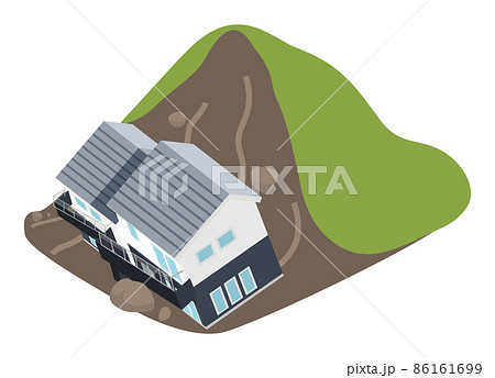 住宅災害 - 土砂崩れ 86161699