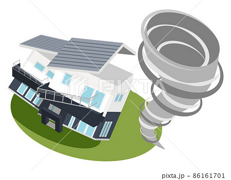 住宅災害 - 竜巻 86161701