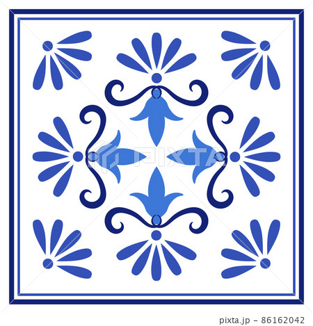 Azulejos portuguese traditional ornamental tile 86162042