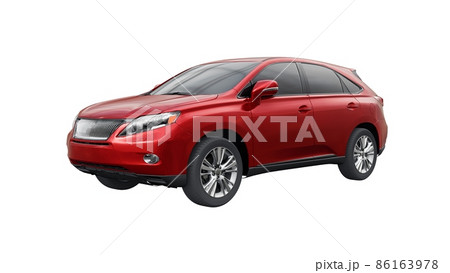 City premium family SUV on white isolated background without shadows. 3d rendering. City premium family SUV on white isolated background without shadows. 3d rendering. 86163978