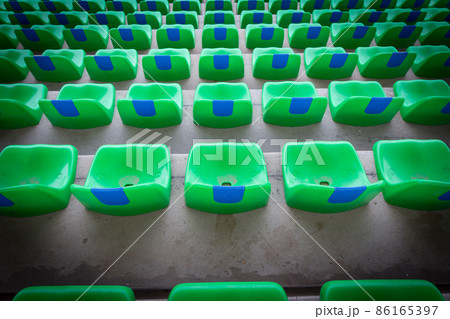 Chairs on the soccer field Chairs on the soccer field 86165397