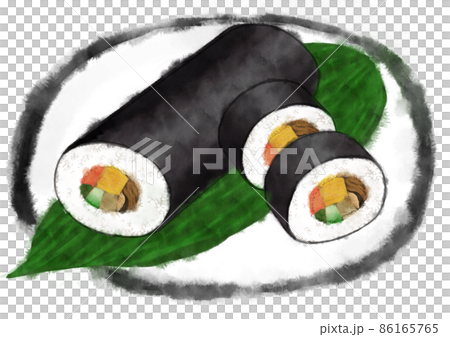 Setsubun Ehomaki Maki 壽司水彩風格成分插圖 Setsubun Ehomaki Maki 壽司水彩風格成分插圖 86165765