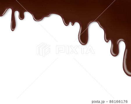 垂れたチョコ 上寄り(ヨコ) 垂れたチョコ 上寄り(ヨコ) 86166176