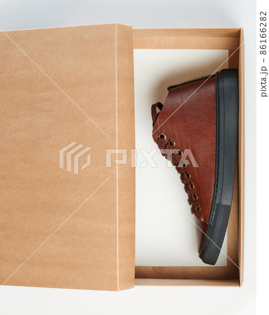Casual leather shoe in paper box Casual leather shoe in paper box 86166282