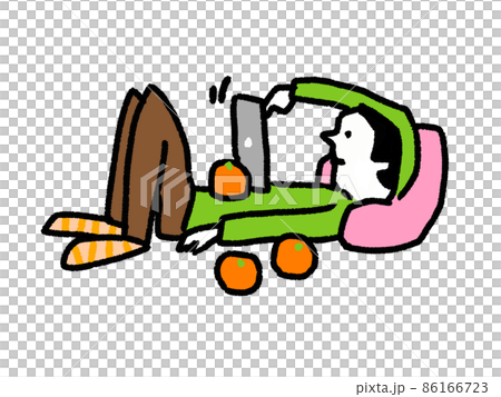 ヒラリーマン、タブレットを使う ヒラリーマン、タブレットを使う 86166723