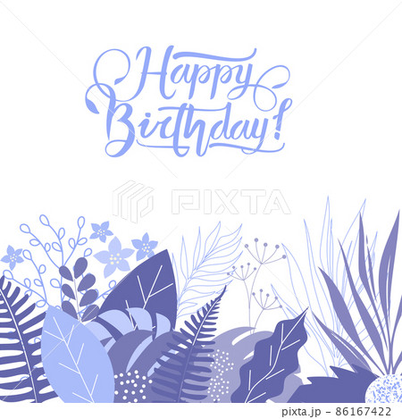 Happy birthday greeting card 86167422