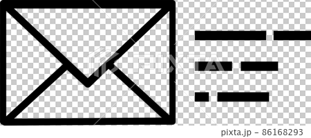 A simple pictogram for sending and receiving emails 86168293