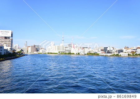 2021年、東京都　隅田川の風景 86169849