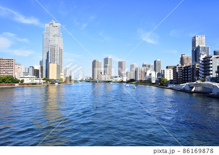 2021年、東京都 隅田川の風景 2021年、東京都 隅田川の風景 86169878