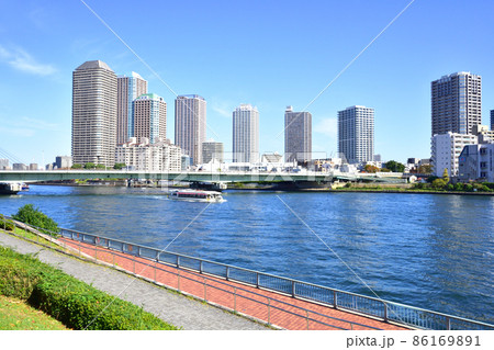 2021年、東京都 隅田川の風景 2021年、東京都 隅田川の風景 86169891