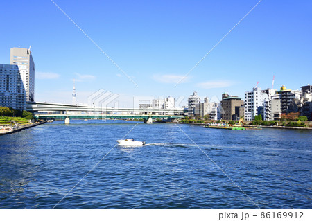 2021年、東京都　隅田川の風景 86169912