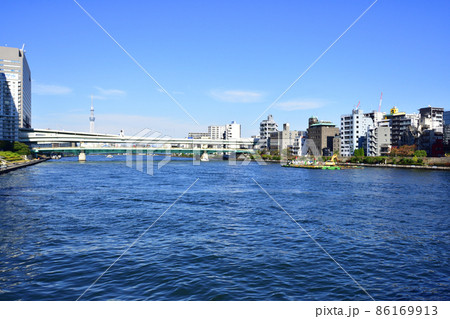 2021年、東京都　隅田川の風景 86169913