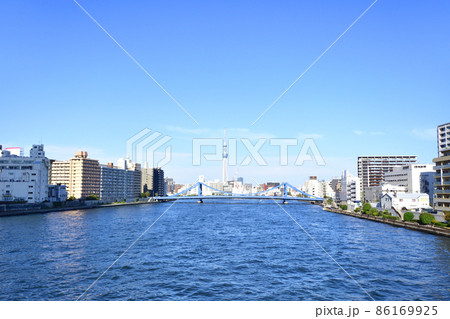 2021年、東京都 隅田川の風景 2021年、東京都 隅田川の風景 86169925