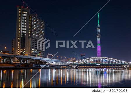 東京スカイツリー 鬼滅の刃コラボ特別ライティング・竈門禰豆子 86170163