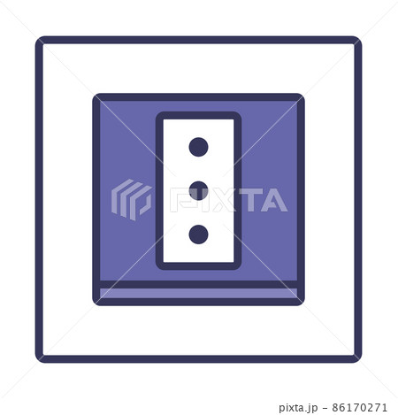 Italy Electrical Socket Icon 86170271