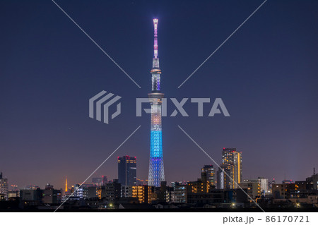 東京スカイツリー 鬼滅の刃コラボ特別ライティング・嘴平伊之助 86170721