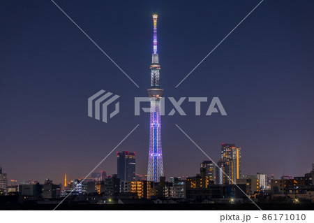 東京スカイツリー 鬼滅の刃コラボ特別ライティング・宇髄天元 東京スカイツリー 鬼滅の刃コラボ特別ライティング・宇髄天元 86171010