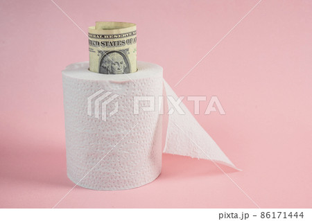 American dollar bill, saving concept American dollar bill, saving concept 86171444