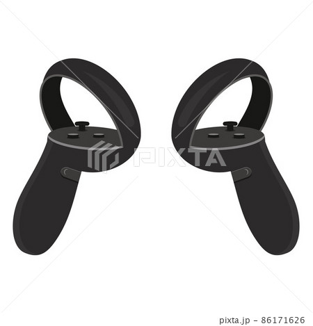 joystick isolated on white background, color vector illustration joystick isolated on white background, color vector illustration 86171626